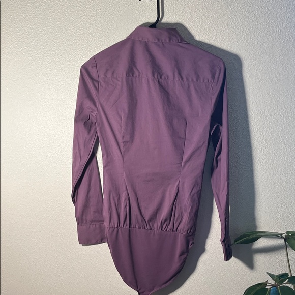 Express Purple Long Sleeve Bodysuit - Picture 3 of 3